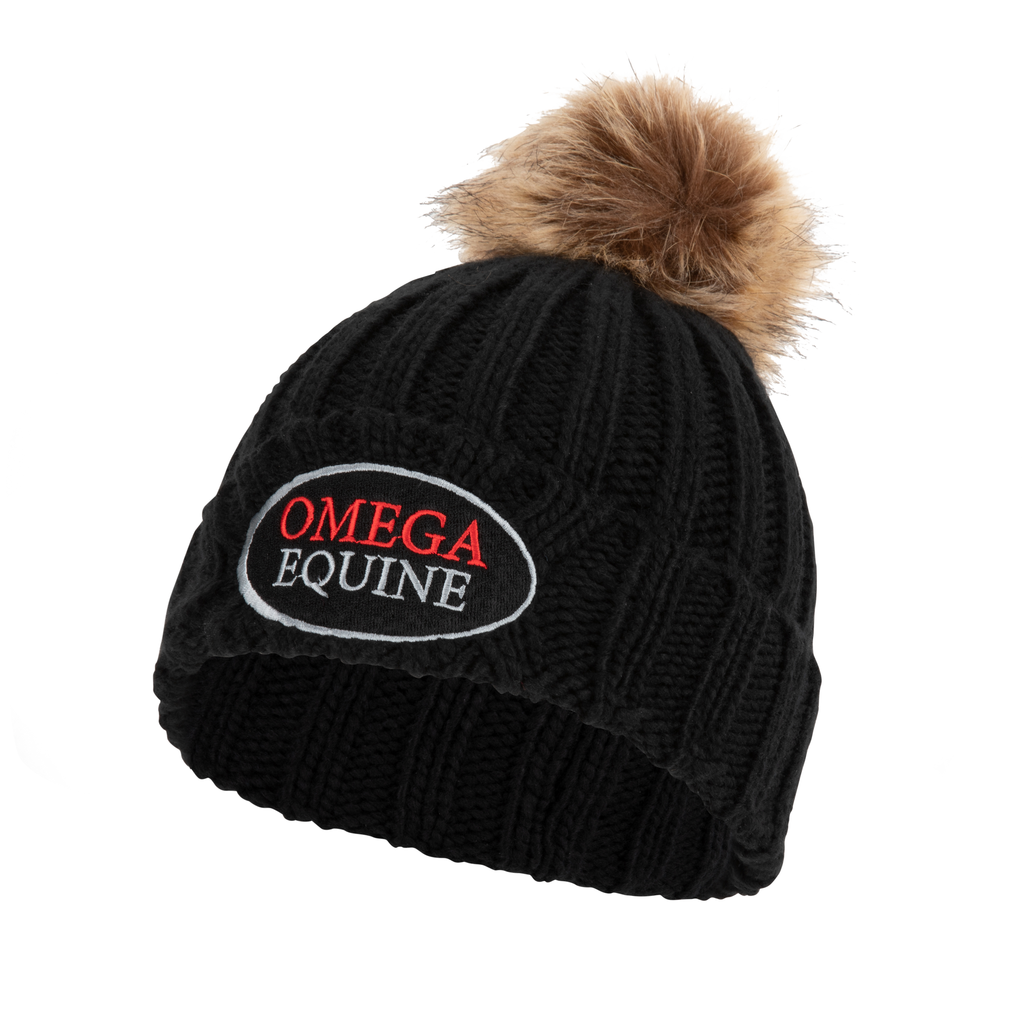 Omega Equine Pom Pom Wooly Hat